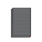 the back cover of a hard cover book