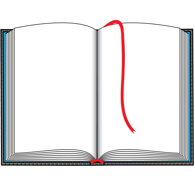 hard cover book bookmark