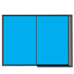 Hard cover book end sheets